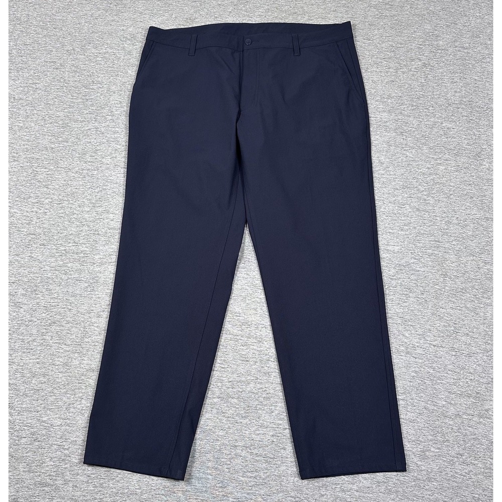 FJ FootJoy Pants Mens 38x32 Tag (38x30 Fit) Blue Performance Golf City Chino